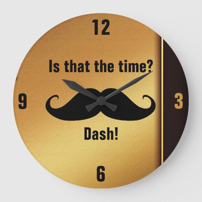 All Male  Round (Large) Clock (Front)