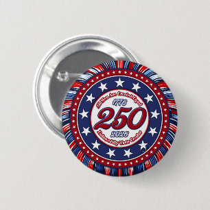 All Men Are Created Equal Graphic Firework Pop RWB 2 Inch Round Button