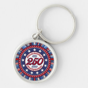 All Men Are Created Equal Graphic Firework Pop RWB Keychain
