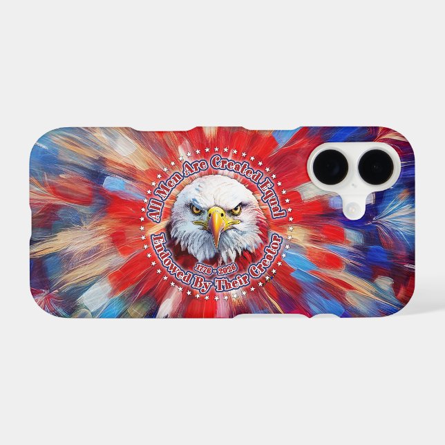 All Men Are Created Equal Red Eagle and Fireworks (Back Horizontal)