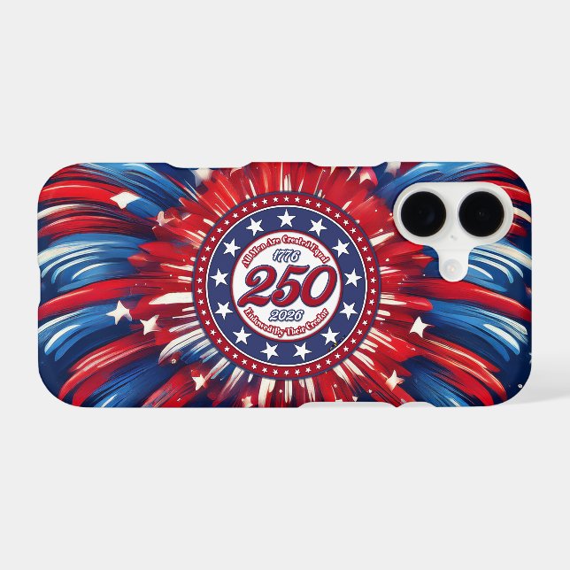 All Men Are Created Equal Red White Blue Graphic F (Back Horizontal)