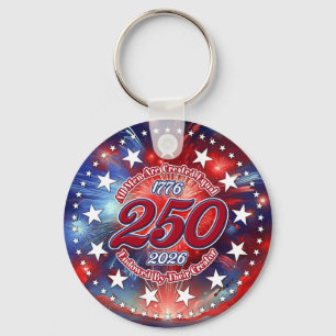 All Men Are Created Graphics Fireworks Clouds Keychain