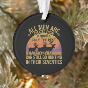 All Men Equal Go Hunting Seventies Outdoor Sunset Ornament
