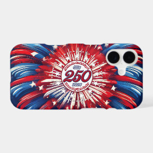 All Men Red White Blue Graphic Fireworks White