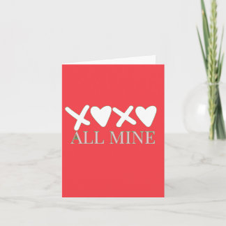 ALL MINE XOXO Valentine Shirt - Minimal Love Desig