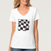 All Mixed Up V Neck Tee Shirt