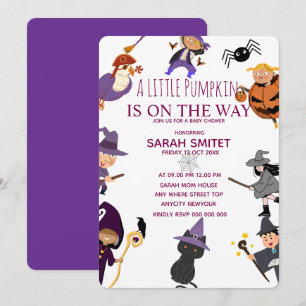 All Monsters Birthday Invitation, Halloween Birthd Invitation