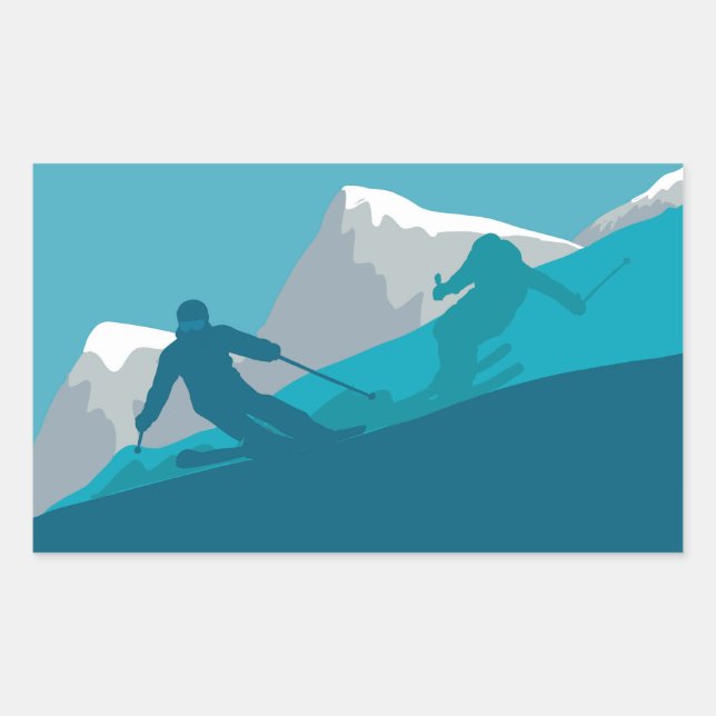 All Mountain Skiing    Sticker (Front)
