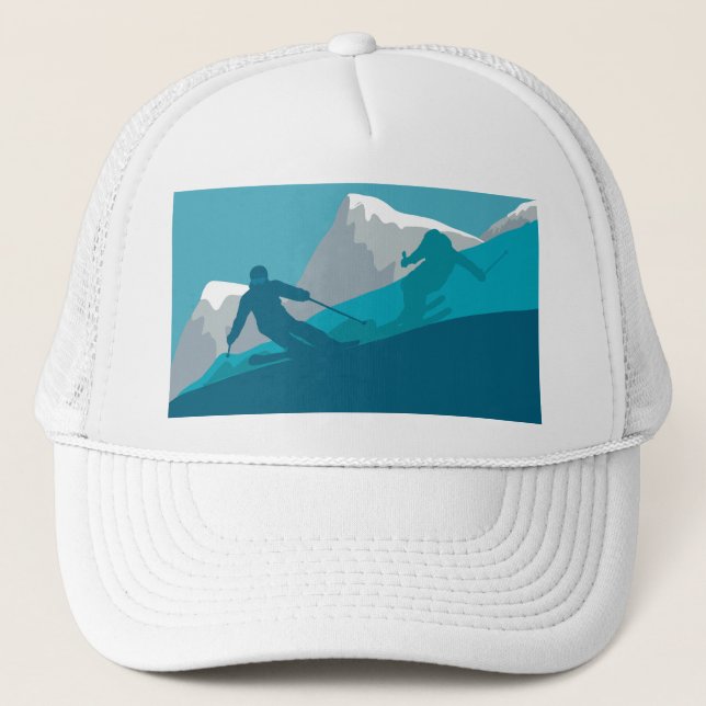 All Mountain Skiing  Trucker Hat (Front)