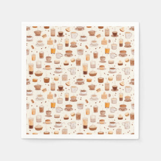 All My Coffee Patchwork Quilt Pattern No5 Napkin