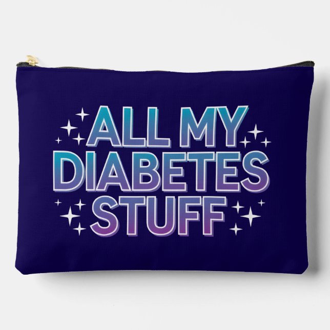 All my diabetes stuff accessory pouch (Front)