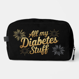 All my diabetes stuff dopp kit