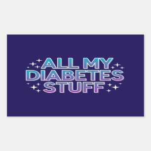 All my diabetes stuff sticker