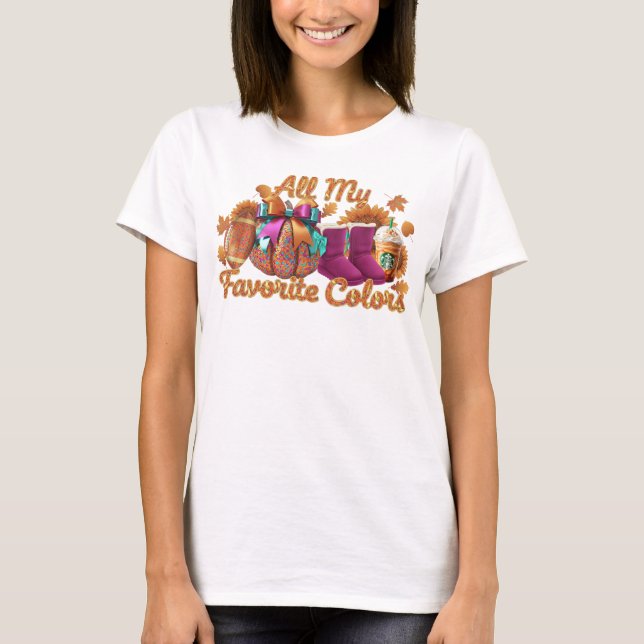All My Favourite Colours T-Shirt (Front)