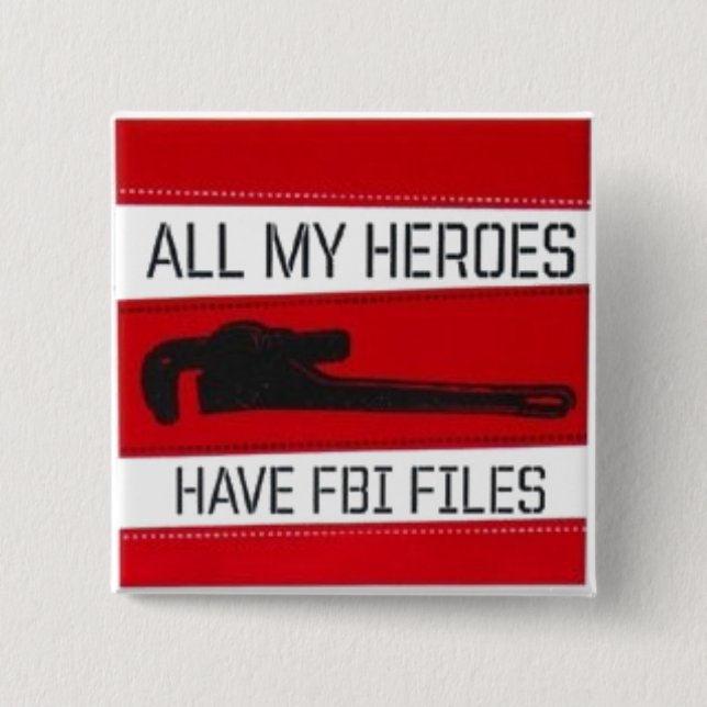 All My Heros 2 Inch Square Button (Front)