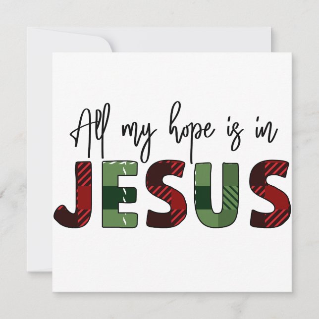 All my hope is in Jesus is the best gift ever (Front)