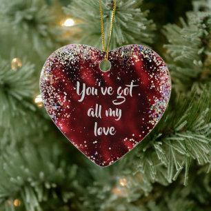 All my Love Affirmation Reminder Ceramic Ornament