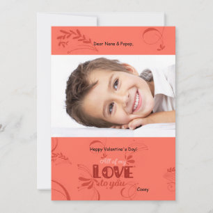All My Love To You Valentine's Day Photo Card