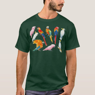 All My Parrot Watercolor For Parrot Lover T-Shirt