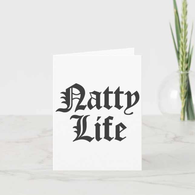 All Natty Life Natural Bodybuilding Workout  Card (Front)
