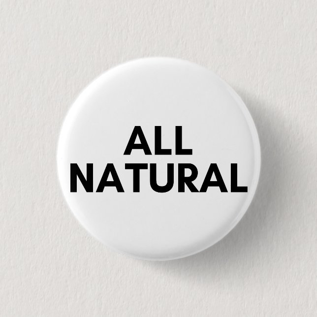 all natural 1 inch round button (Front)