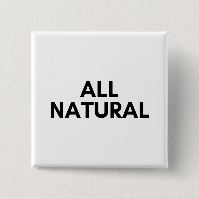 all natural 2 inch square button (Front)