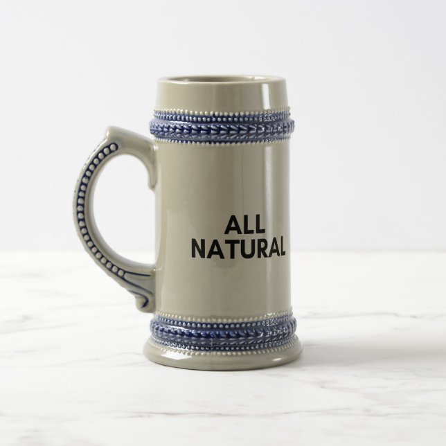 all natural beer stein (Left)