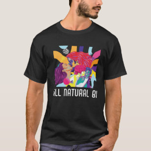 All Natural Bi Flag Bisexual Rainbow Pride Bisexua T-Shirt