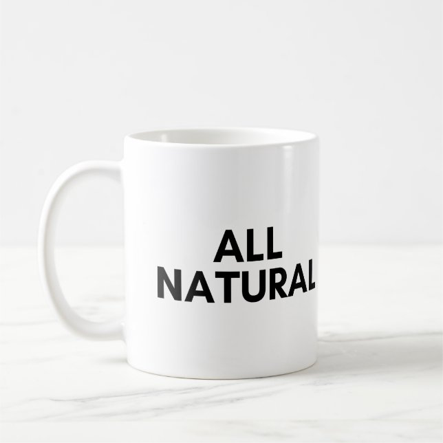 all natural coffee mug (Left)