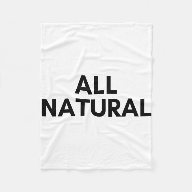 all natural fleece blanket (Front)