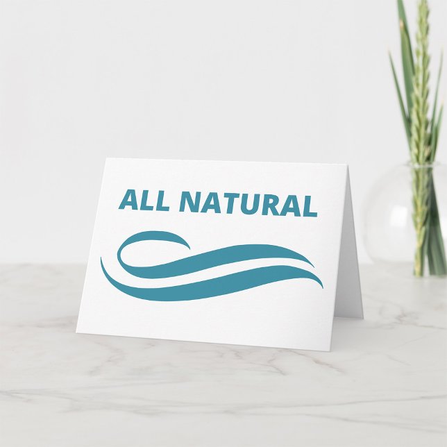 All Natural Minimalist Eco-Friendly Design in Teal Card (Creator Uploaded)