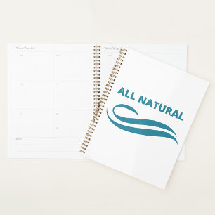 All Natural Minimalist Eco-Friendly Design in Teal Planner