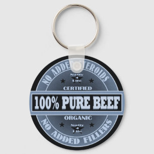 All Natural No Steroids Keychain