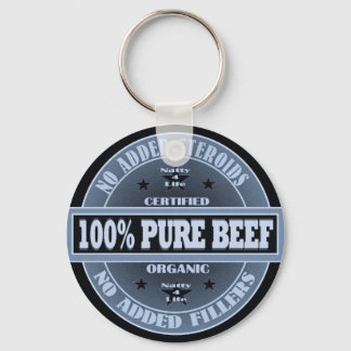 All Natural No Steroids Keychain