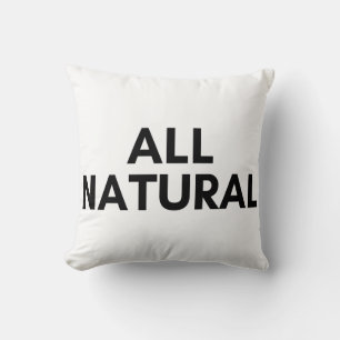 all natural throw pillow
