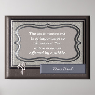 All Nature ~Blaise Pascal quote - Print