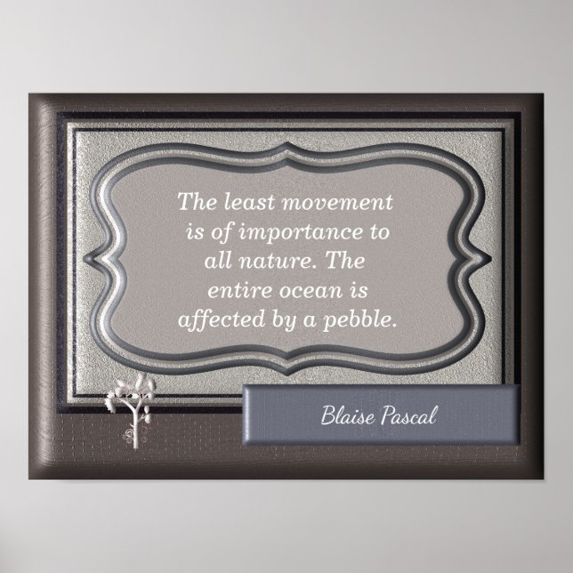 All Nature ~Blaise Pascal quote - Print (Front)