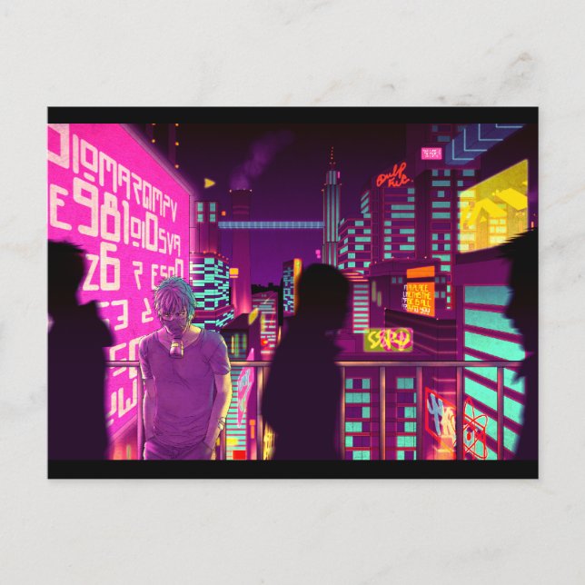 All Neon Like Postcard (Front)