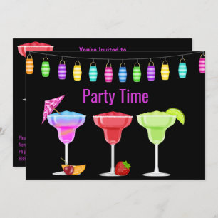 ALL OCCASION BEACH COCKTAIL PARTY INVITATION NAVY