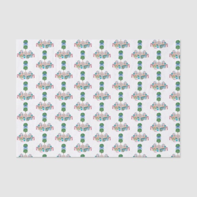 All Occasion Chinoiserie Ginger Jar Topiary  Tissue Paper (Front)