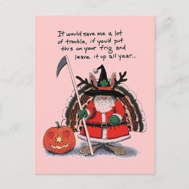 All Occasions Covered Holiday Postcard (Front)