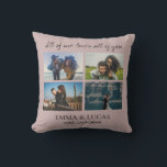 All of Me Loves All of You – Romantic Custom Photo Throw Pillow<br><div class="desc">Celebrate your most meaningful moments with this romantic custom throw pillow featuring the heartfelt quote “All of Me Loves All of You.” Designed to showcase a collage of your favourite photos, this pillow makes a perfect gift for anniversaries, weddings, Valentine’s Day, or just to say “I love you.” Personalize it...</div>