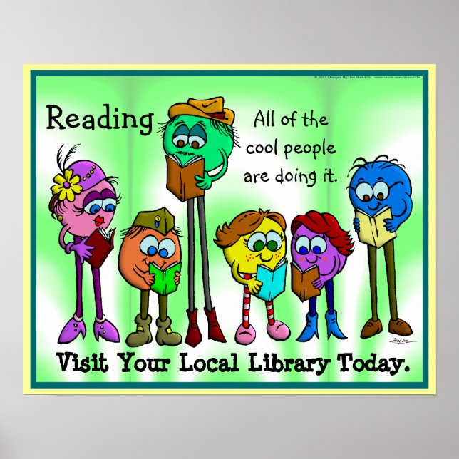 All Of The Cool People Read Poster (Front)