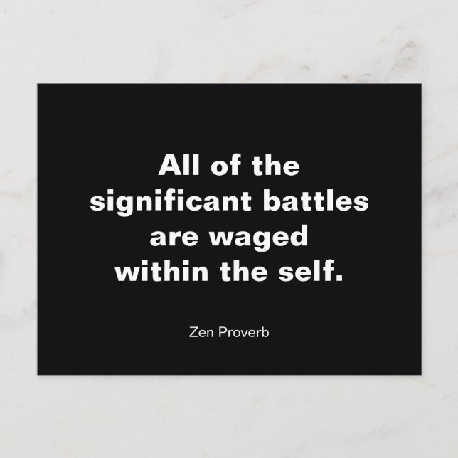 All of the significant battles postcard (Front)