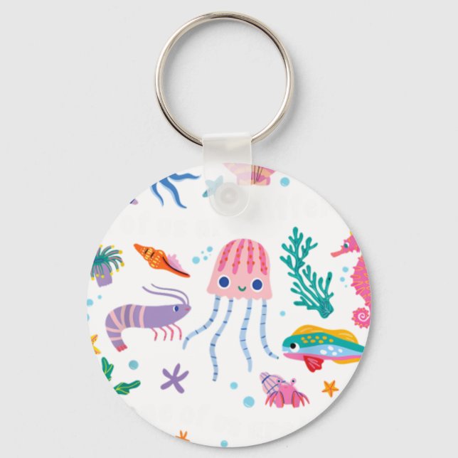 All Of Us Are Different None Of Us Are Less Autism Keychain (Front)