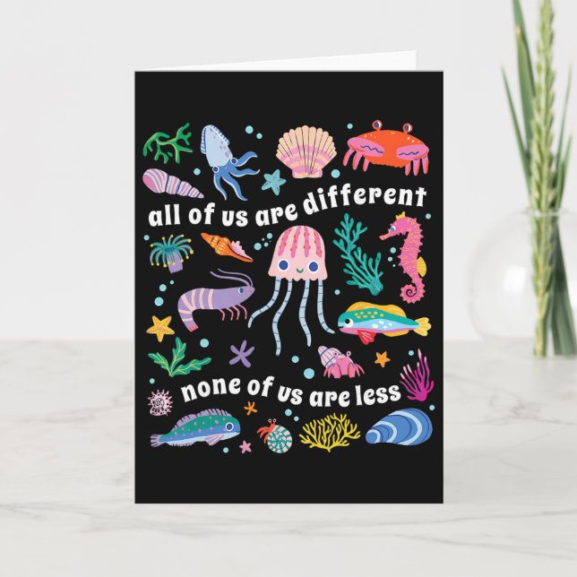 All Of Us Are Different None Of Us Are Less Neurod Card (Front)