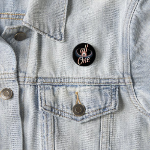 All One 1 Inch Round Button