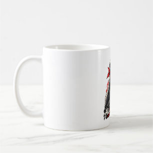All or Nothing Honey Badger Red Bandana Design Coffee Mug