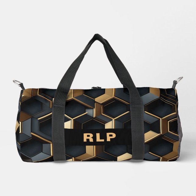 All-Over Abstract Design Duffel Bag (Front)