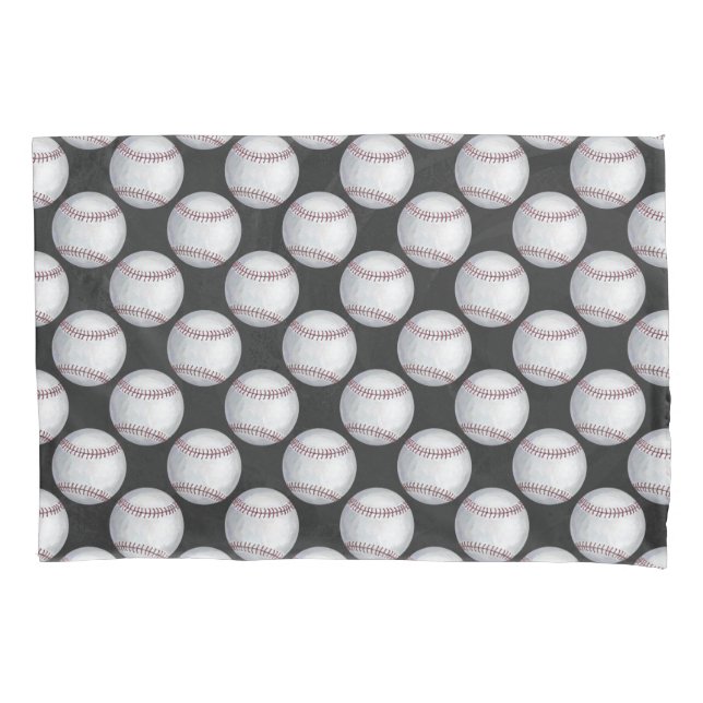 All Over Baseball Pattern Pillowcase (Front)